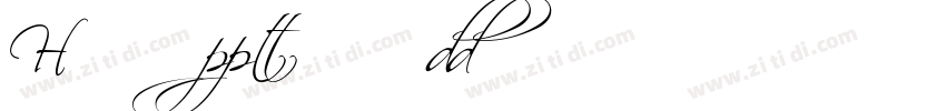 HL Scriptina Medium字体转换